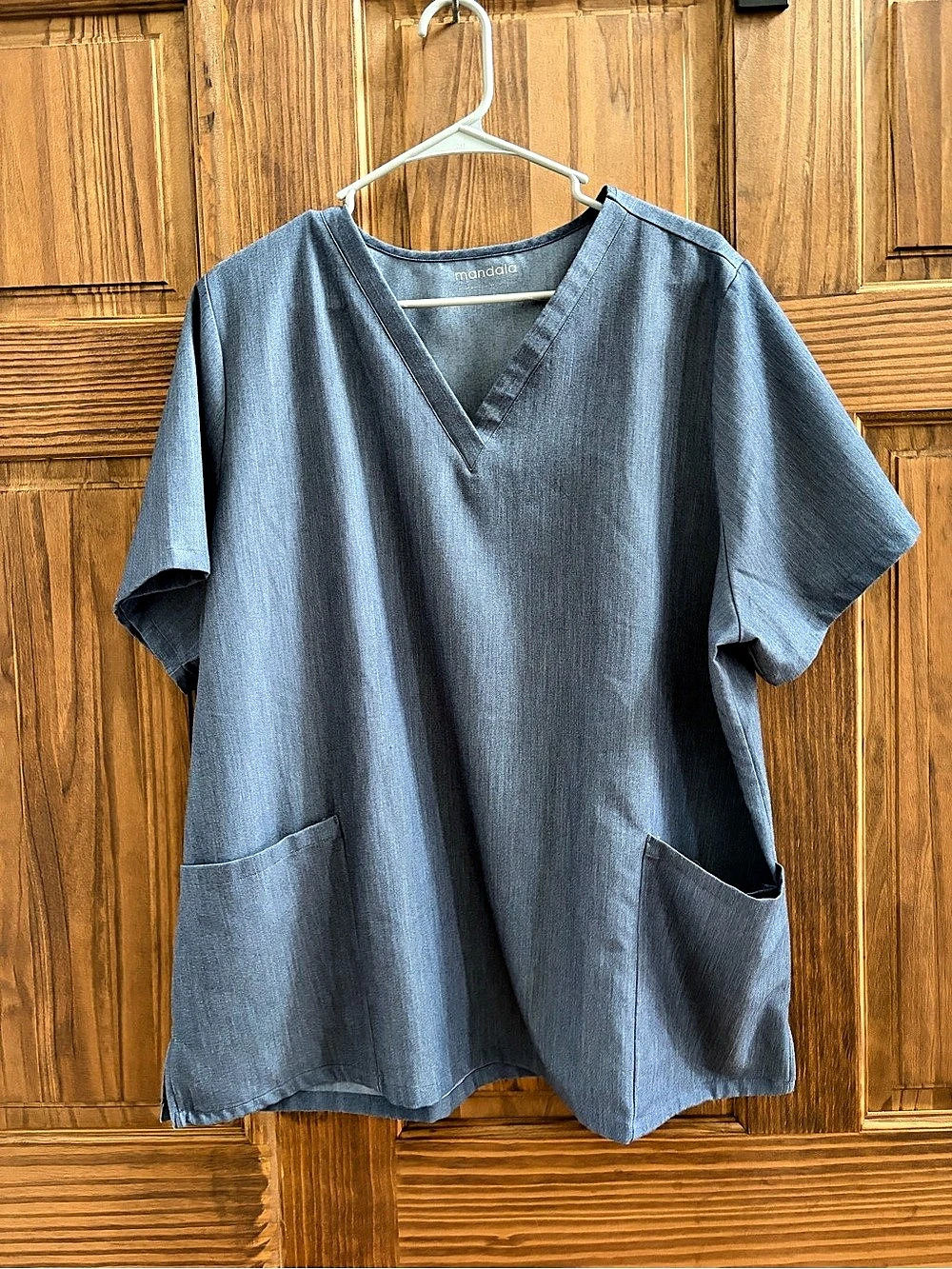mandala Blue Short Sleeve Tunic Size 2XL Like New